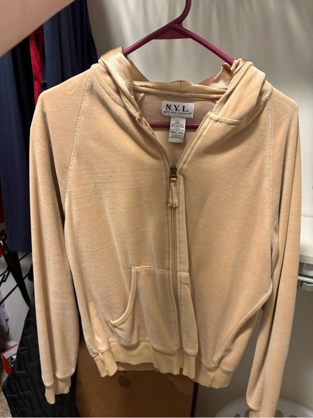 N.Y.L. Gold Zip Hoodie